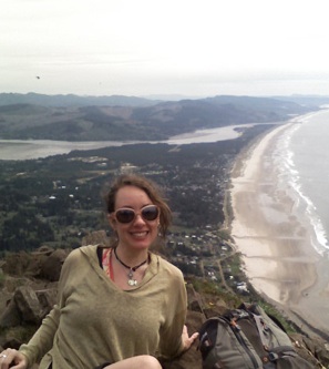 Photo of Rena on top of Neahkahnie Mountain